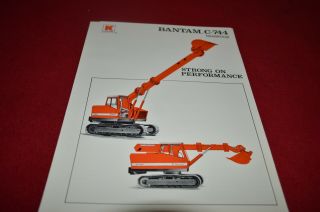 Koehring Bantam C - 744 Teleskoop Excavator Dealers Brochure Yabe12 Ver2