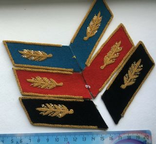 3 Pairs Of Soviet General Collar Tabs