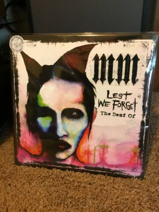 Marilyn Manson Lest We Forget The Best Of Vinyl /sealed/ Red Vinyl