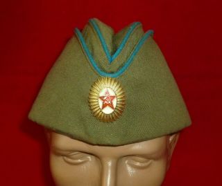 Russian Soviet Air Force Officer Summer Uniform Pilotka Cap Size 57 Ussr