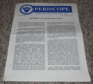 Periscope Newsletter Association Of Former Intelligence Officers No.  4,  1994