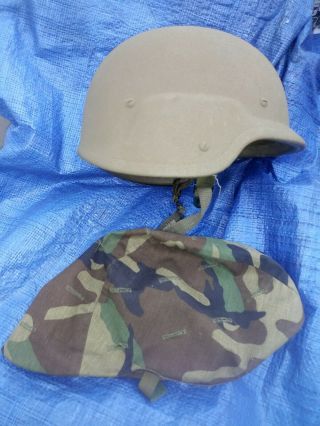 U.  S.  Military Pasgt M - 1 Ballistic Combat Helmet W/ Kevlar Army Usmc 1980s Liner