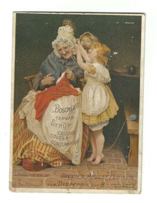 Old Quack Medicine Trade Card Boschee 