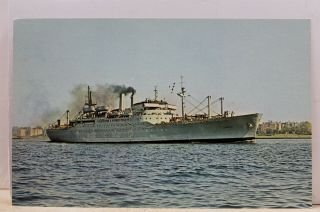 Military Us Navy United States Naval Ship Upshur T - Ap 198 Postcard Old Vintage