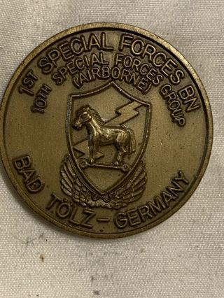 10th Special Forces Group Airborne 1st Battalion Bad Tölz Army Challenge Coin
