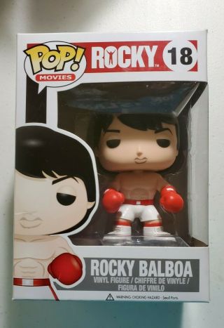 Funko Pop Rocky Balboa 18 Sylvester Stallone Vaulted Exclusive