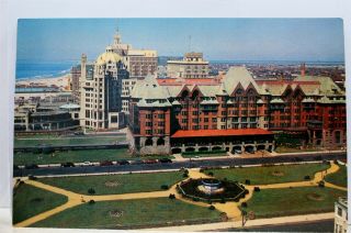 Jersey Nj Atlantic City Marlborough Blenheim Hotel Postcard Old Vintage Card