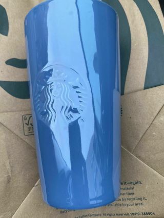 Rare Starbucks 2020 Spring Tumbler Ceramic Mug Cup 12oz Sky Blue