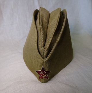 Soviet Russian Army Standard Cotton Forage Cap Pilotka Size 58