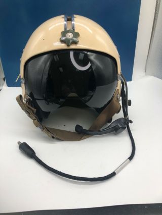 Usaf 1960’s Fighter Jet Pilot Helmet With Microphone M - 33 / Aic