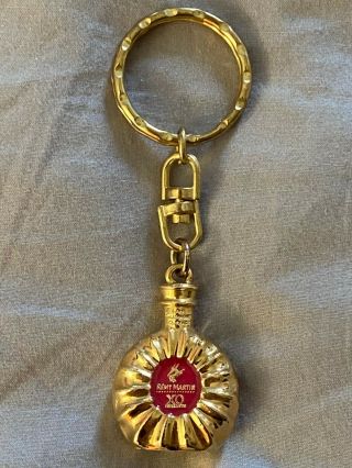 Remy Martin Xo Vintage Keychain,  Special Cognac Gold Plated Brass Bottle