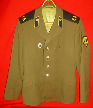 1989 Russian Soviet Army Sapper Soldier Parade Uniform Jacket 2 Badges Ussr 50 S