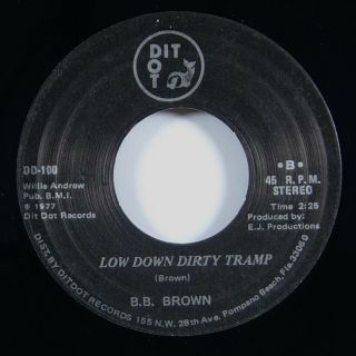 Bb Brown " Low Down Dirty Tramp " R&b Funk/deep Soul 45 Dit Dot Mp3