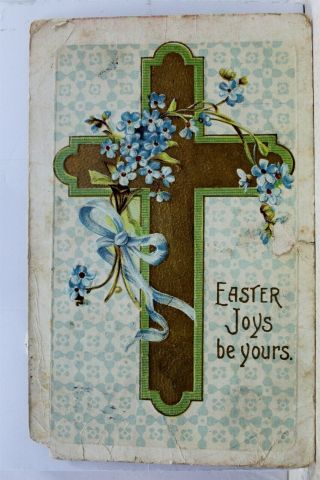 Easter Joys Be Yours Postcard Old Vintage Card View Standard Souvenir Postal Pc