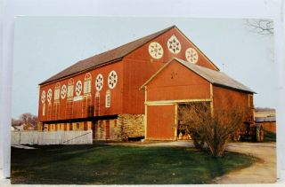 Pennsylvania Pa Dutch Country Greetings Hex Signs Barn Postcard Old Vintage Card