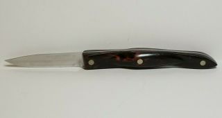 Vintage Cutco 1720 D76 Classic Paring Knife Stainless Usa 3 " Blade Brown Handle