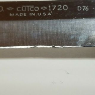 Vintage Cutco 1720 D76 Classic Paring Knife Stainless USA 3 