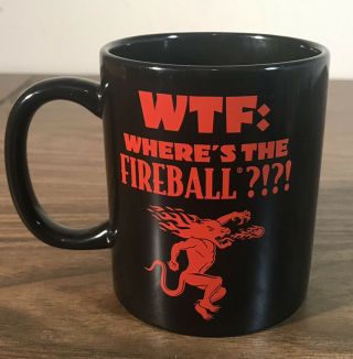 Fireball Black Red Mug Whiskey Coffee Cup Tastes Like Heaven Burns Like Hell