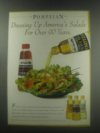 1997 Pompeian Olive Oil Ad - Dressing Up America 