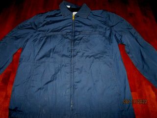 Vintage Usn Us Navy Military Blue Utility Deck Coat Jacket 1989 Dated 40r