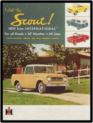 1961 International Harvester Trucks Metal Sign: Ih Scout Introduction