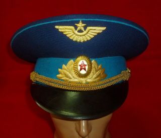 1983 Russian Soviet Air Force Officer Parade Uniform Cap Hat Size 57 Ussr