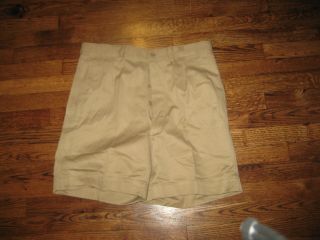 Khaki Shorts,  Military French,  Old Stock,  36 - 38,  100 Cotton