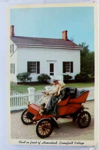 Michigan Mi Dearborn Greenfield Village Henry Ford Museum Homestead Postcard Old