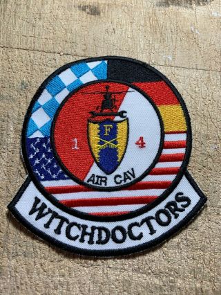 1980s/1990s? Us Army Patch - 1/4 Air Cavalry Troop F Witchdoctors - Beauty