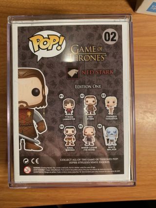 Game of Thrones FUNKO Pop NED STARK 02 (HEADLESS) SDCC 2013 Exclusive w/ Case 3