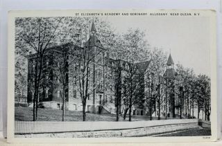 York Ny Olean St Elizabeth Academy Seminary Allegany Postcard Old Vintage Pc