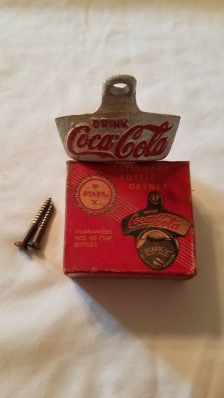 Vintage Coca Cola Bottle Opener Starr X Box