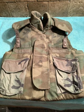 Camouflage Body Armor Fragmentation Vest Ground Troops Small Chest Size 33 - 37