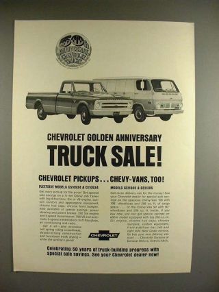 1968 Chevrolet Fleetside Pickup,  Chevy - Van Truck Ad