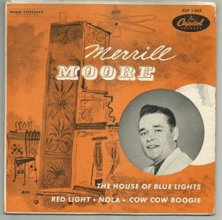 Rockabilly E.  P.  W / Picture Cover - Merrill Moore - Hear - 1956 Capitol