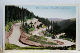 Colorado Co Berthoud Pass Road Switchbacks Postcard Old Vintage Card View Post