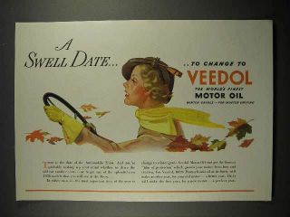 1935 Veedol Motor Oil Ad - A Swell Date