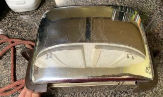 Vintage Retro Chrome Art Deco Toastmaster Toaster Mod 1b14 Cloth Cord
