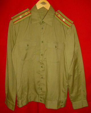 Russian Soviet Army Infantry Major Uniform Shirt Size 46 Xs Ussr