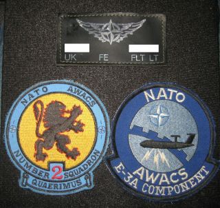 Raf Nato Awac Flight Suit Patches Royal Air Force