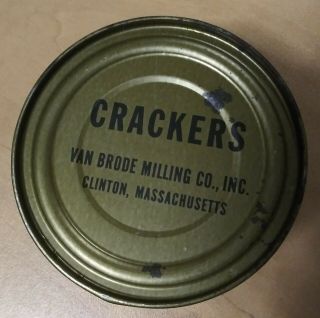 Post Vietnam Era Us C Ration Can Crackers Van Bride Milling Co. ,  Inc.
