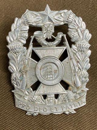 South African Army Witwatersrand Rifles Regiment Cap Beret Badge Sadf