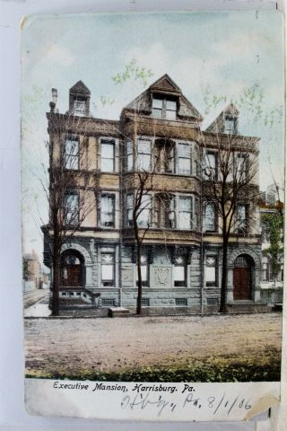 Pennsylvania Pa Harrisburg Executive Mansion Postcard Old Vintage Card View Post