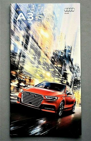 2017 Audi A3 Series Premium Sales Brochure 50 Pages 6.  5 " X 12.  25 " Gg