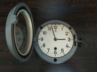 Vintage Watch Boat Ship Clock Submarine Cabin Wall Clock 12 Russian Navy Ussr