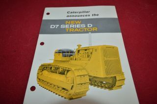 Caterpillar D7 Series D Crawler Tractor For 1959 Dealer 