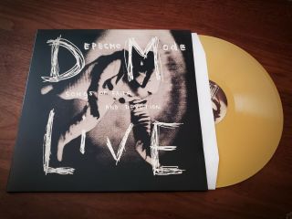 Depeche Mode - Live " Songs Of Faith And Devotion " - Gold Color Vinyl Record Lp