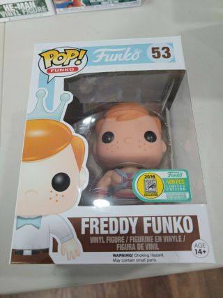 Funko Pop Freddy Funko As He - Man 53 Sdcc 2016 Le 400 Exclusive Fundays Rare