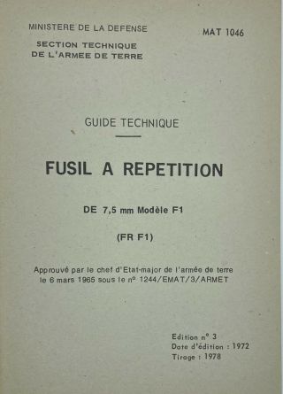 French Mas Frf1 Sniper Technical Guide