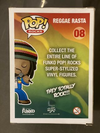 RARE/VAULTED Funko Pop Reggae Rasta 08 Hard Stack See ALL Pictures 2
